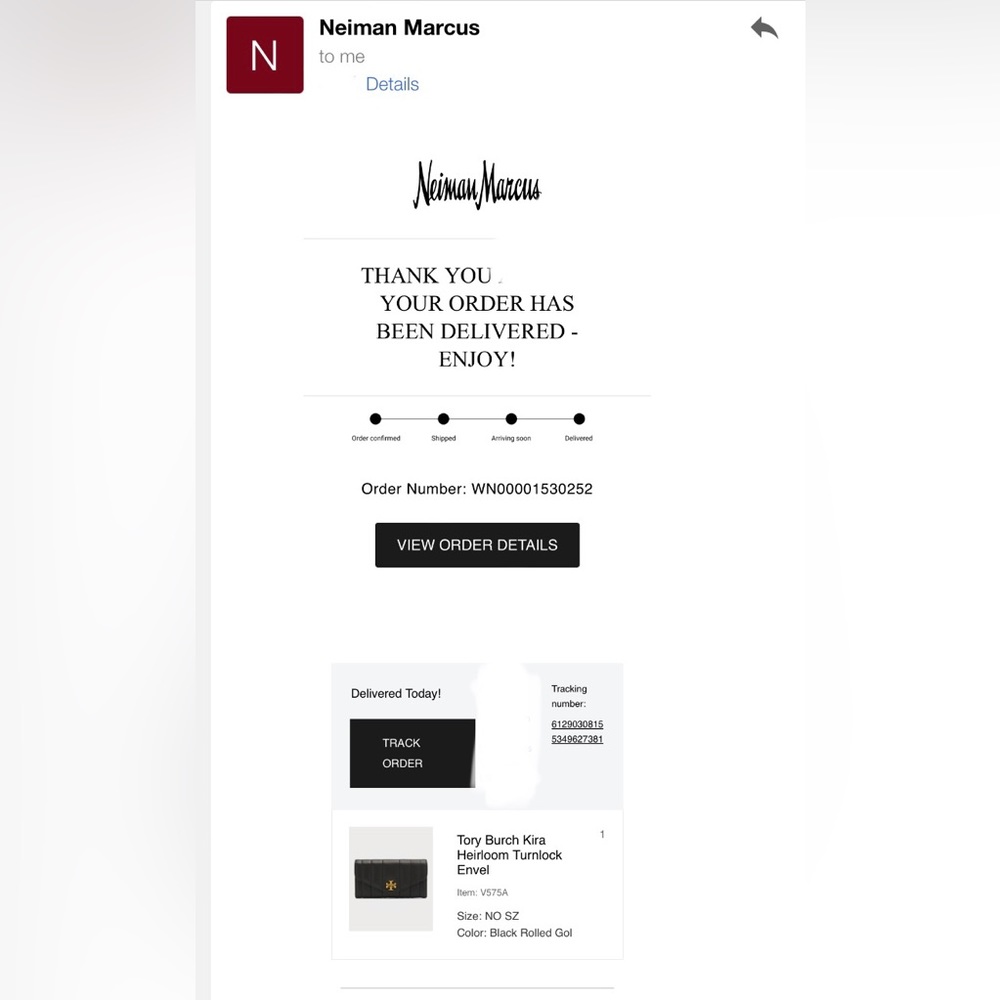 ⚡️NWT⚡️Tory Burch Kira Heirloom Quilted Envelope Wallet - Picture 13 of 13